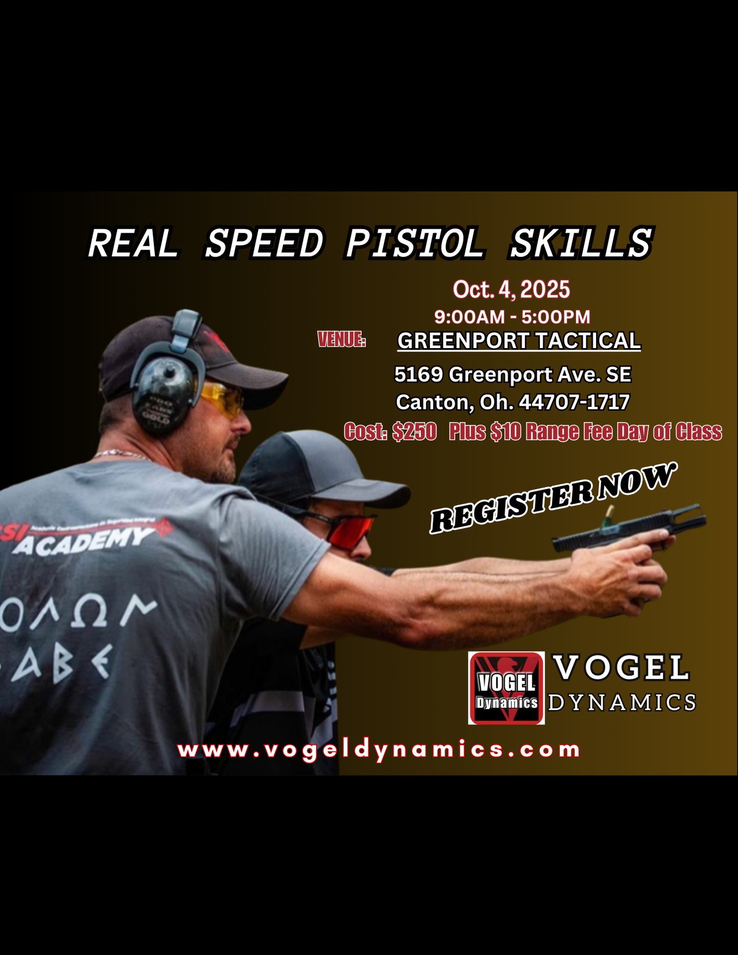 REAL SPEED PISTOL SKILLS - Oct. 4, 2025 Canton, Oh.